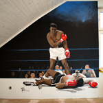 Muhammad Ali wall paint